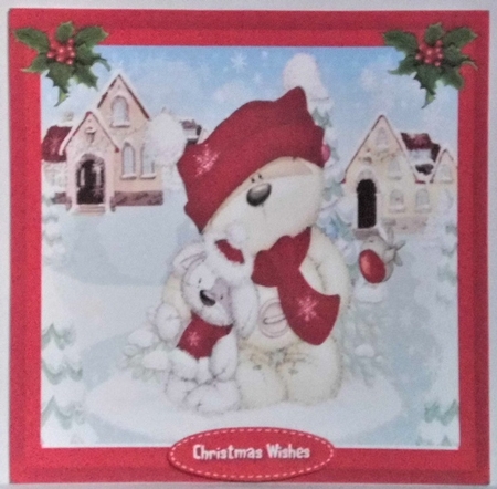 Teds Christmas Cuddles by Hazel Underwood