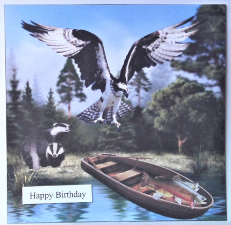 Unintended Fish Topper with Decoupage by Hazel Underwood