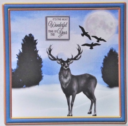 A lovely Christmas Deer card by Hazel Underwood