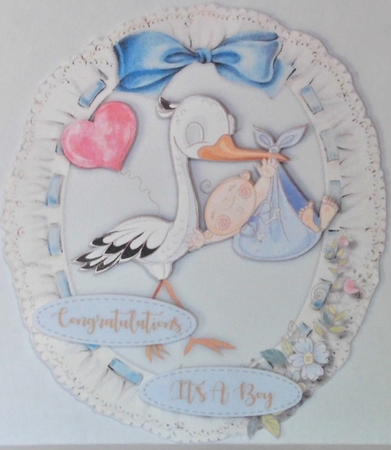 4, Beautiful Baby card Fronts  by Hazel Underwood