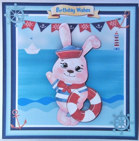 Cute Rabbit all at Sea by Hazel Underwood
