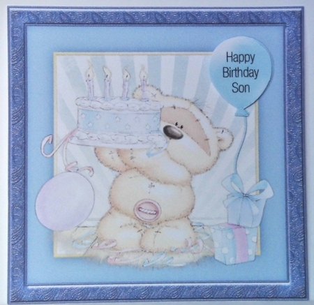 300dpi 6 x 6 ins Topper & decoupage-Birthday Son, Dad, Brother, Grandson, Uncle by Hazel Underwood