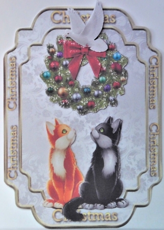 A Turkeys Bigger! - 7x5 inch topper with decoupage by Hazel Underwood