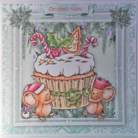 Christmas Cupcake  by Hazel Underwood