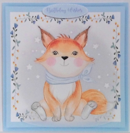 5, Adorable Animal Card fronts +2 Inserts  by Hazel Underwood