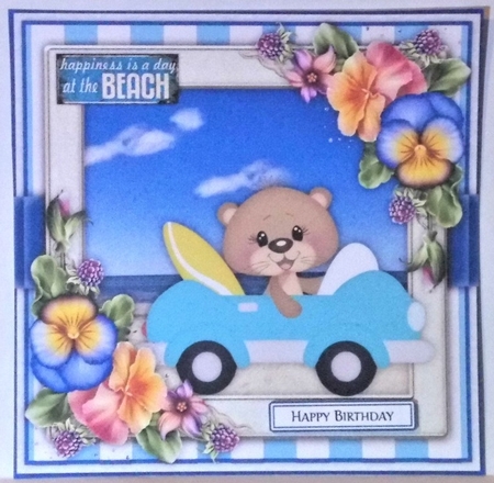 Beach Otter4 Mini Card Kit by Hazel Underwood