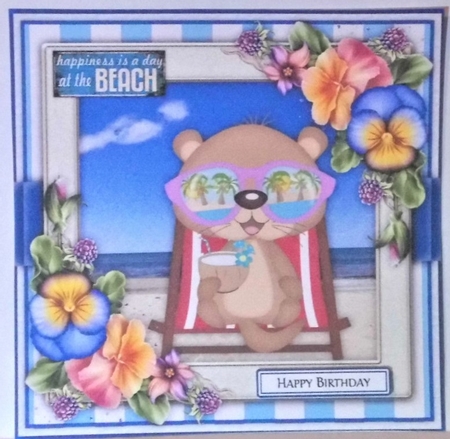Beach Otter Bumper Card Kit by Hazel Underwood