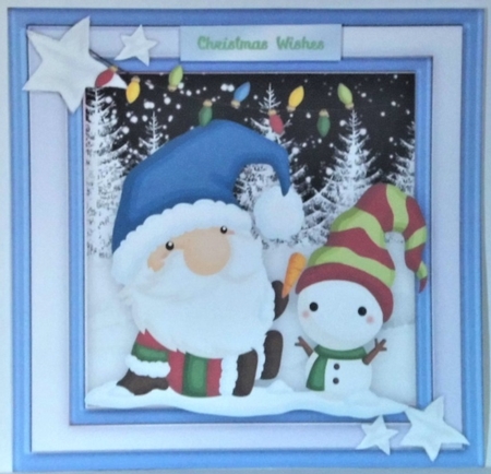 Cute Christmas Gnomes by Hazel Underwood