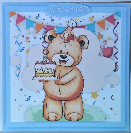 10, Lovely card fronts , Teddies Birthday by Hazel Underwood