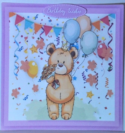 10, Lovely card fronts , Teddies Birthday by Hazel Underwood