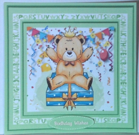 10, Lovely card fronts , Teddies Birthday by Hazel Underwood