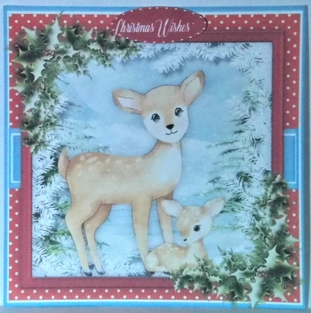 Beautiful Deer In the Snow  by Hazel Underwood