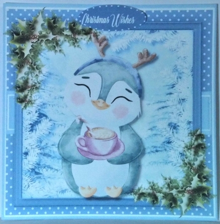 Penguin with His Cocoa by Hazel Underwood