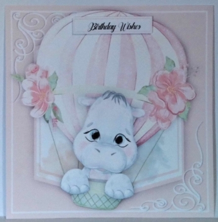 6, Gorgeous Card Fronts, Up on a Breeze + 2 Inserts by Hazel Underwood