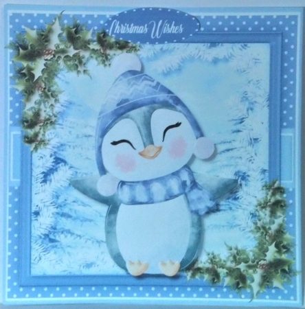 8, Christmas Card fronts , Cute Animals  by Hazel Underwood