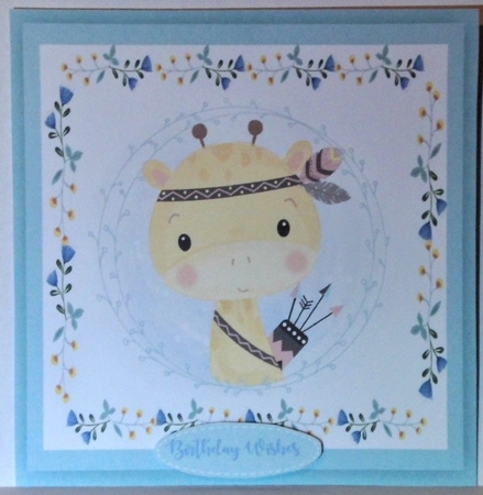 Tribal Warrior Baby Giraffe by Hazel Underwood