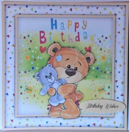 Teddy Blue Bear by Hazel Underwood