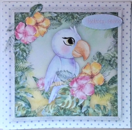 Lovely Blue Parrot by Hazel Underwood
