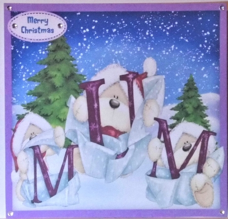Teddys Christmas Mum Words by Hazel Underwood