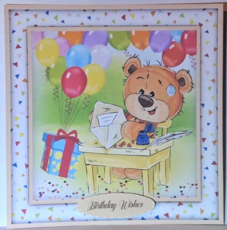 6, Card Fronts , Cute Teddys by Hazel Underwood
