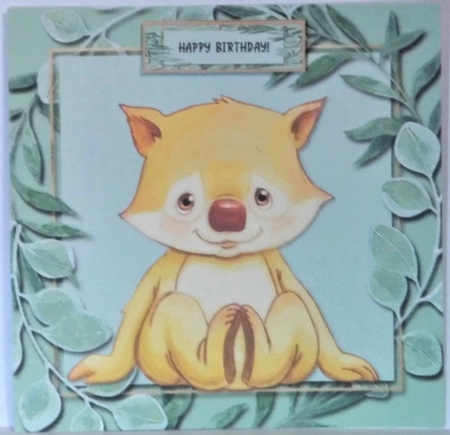 Jungle Babies Birthday Topper (Card Three) by Hazel Underwood