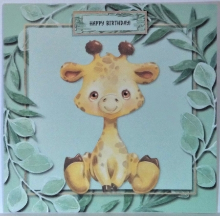 Jungle Babies Birthday Topper (Card Four) by Hazel Underwood