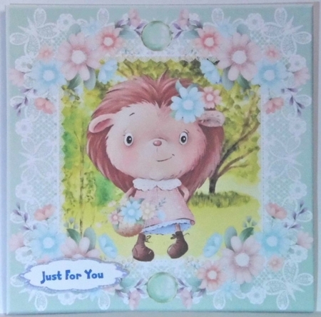 3 Cute hedgehog girl card fronts/toppers by Hazel Underwood