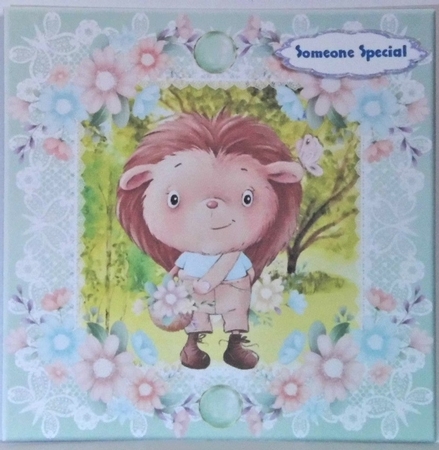 3 Floral boy hedgehog card fronts/toppers by Hazel Underwood