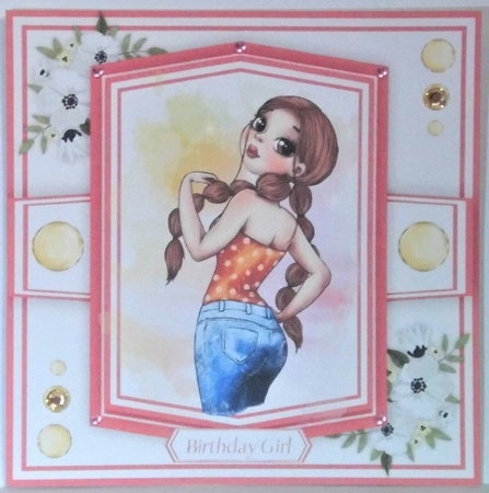Cute Birthday Girl 1 by Hazel Underwood