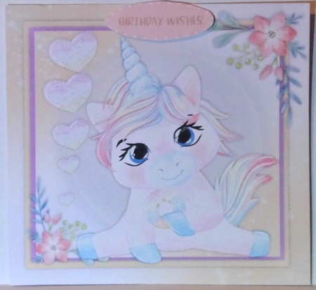 Gorgeous Unicorn with Doughnut 3 by Hazel Underwood