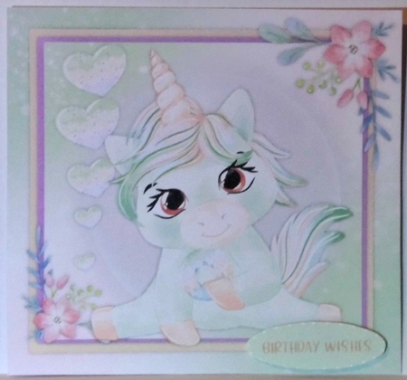 Gorgeous Unicorn with Doughnut 4 by Hazel Underwood