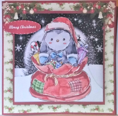 Cute Bunny in Santa Sack by Hazel Underwood
