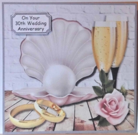 Pearl Wedding Anniversary 30 years by Hazel Underwood