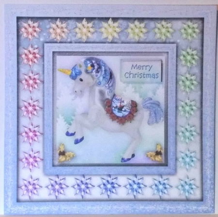Unicorns at Yuletide - 1 by Hazel Underwood