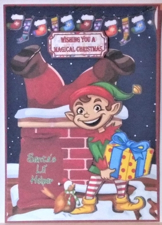 Santas little helper A5 by Hazel Underwood