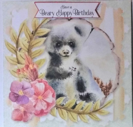 Fuzzie Wuzzies 3 Card Front and Inserts Kit by Hazel Underwood
