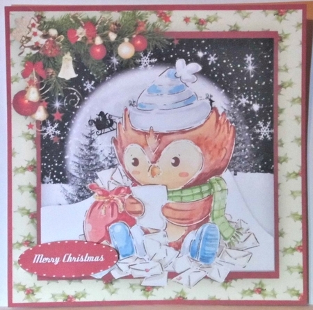 8 , Lovely card Fronts ,Christmas Animals by Hazel Underwood