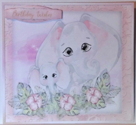 4, Lovely card Fronts, Safari Family  by Hazel Underwood