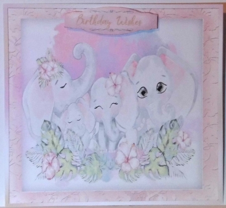 4, Lovely card Fronts, Safari Family  by Hazel Underwood