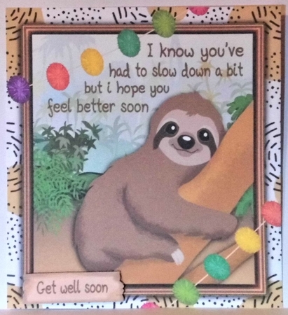 Get Well Soon Sloth 1 8x8 Mini Kit  by Hazel Underwood