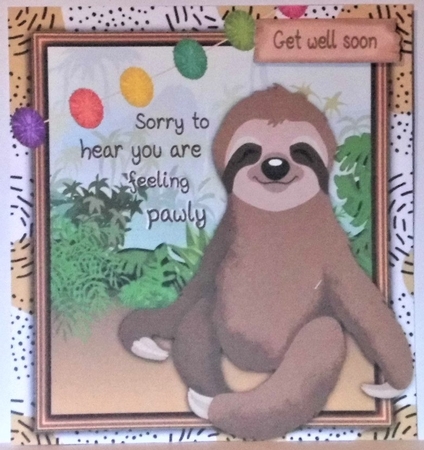 Get Well Soon Sloth 3 8x8 Mini Kit  by Hazel Underwood