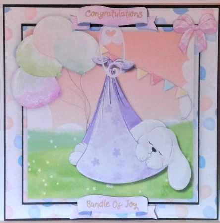 Rabbit   Baby in a Rug  by Hazel Underwood