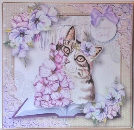 Floral Cat 3  by Hazel Underwood