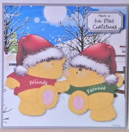 Forever Friends Christmas morning stroll by Hazel Underwood