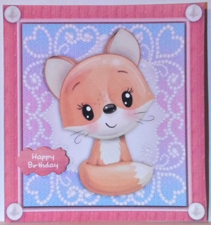 Beautiful Orange Fox 8x8 by Hazel Underwood