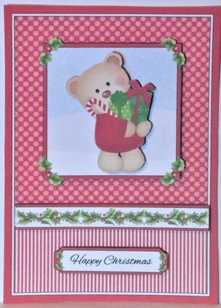 Cute Teddy Topper (Card One) by Hazel Underwood