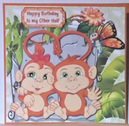 Monkeys in love by Hazel Underwood