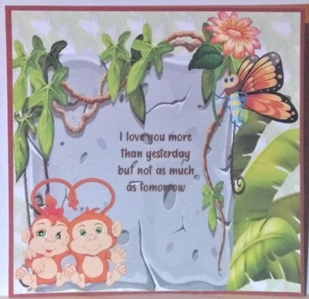 Monkeys in love by Hazel Underwood