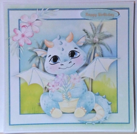 Gorgeous Blue  Dragons Flowers by Hazel Underwood