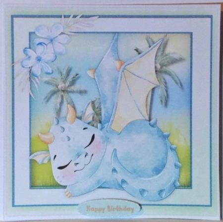Gorgeous  Sleeping Blue Dragons by Hazel Underwood